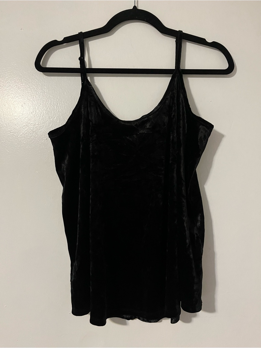 Apt. 9 Black Velvet Spaghetti Strap Tank